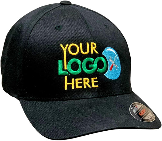 Logo brodé sur casquette Flexfit- 24 items